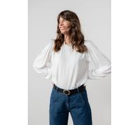 Lily & Me Women's Rosewood Long Sleeved Frill High Neck Top with Half elasticated cuffs in White | Size: 14 Lily & Me White 14
