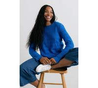 Lily & Me Women's Rosie Pointelle Detail Jumper in Cobalt | Size: 20 Lily & Me Cobalt 20