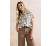 Lily & Me Women's Saltgrass Printed Shirt in Ecru | Size: 8 Lily & Me Ecru 8