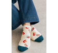 Lily & Me Women's Shrimp Bamboo Trainer Socks | Size: 4-7 Lily & Me Multicolor 4-7
