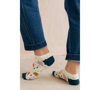 Lily & Me Women's Spring Showers Bamboo Trainer Socks | Size: 4-7 Lily & Me Multicolor 4-7