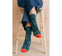 Lily & Me Women's Wallace The Walrus Bamboo Ankle Socks | Size: 4-7 Lily & Me Multicolor 4-7