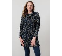 Lily & Me Women's Winkleigh Long Sleeve Soft Brushed knit Cowl neck Tunic in Navy | Size: 8 Lily & Me Navy 8