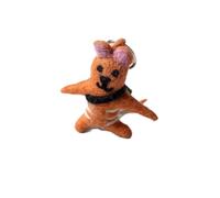 Lily & Me Yoga Cat Felt Keyring