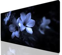 Lily Mouse Pad Large Mouse Mat Black XXL 800 x 300 mm Gaming Keyboard Lmproved Precision and Speed, Mousepad With Stitched Edge Anti-Slip, Desk Mat Waterproof Rubber, Desk Pad for Gaming Laptop a-3394