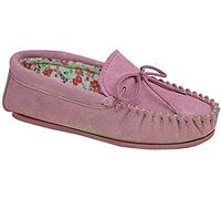 Mokkers Lily Moccasin Slippers Womens | Slip On Shoes | Navy | UK Size 7