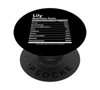 Lily Nutrition Facts Gift Funny Personalized Name Lily PopSockets PopGrip: Swappable Grip for Phones & Tablets