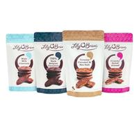 Lily O Brien Chocolate Buttons Share Bag Bundle | Four Share Bags 110g each | Caramel, Milk, Salted, Dark | Perfect Treat for Special Occasions | Womens or Mens gifts