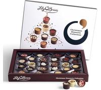 Lily O Brien Chocolate Desserts Collection 312g, 24 Pieces | Chocolates Gift Selection Box | Xmas Gift | Christmas Presents | Gift Box For him & her | White, Dark Chocolate Bites.