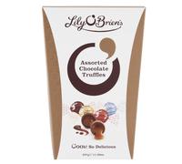 Lily O’Brien’s Assorted Chocolate Truffles 337g - Milk, Dark, Salted Caramel & Vanilla truffles - Gift, Present or Sharing Box - Birthday, Celebrations, Congratulations, Thank you