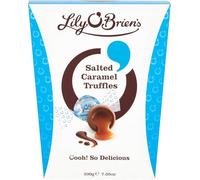 Lily O'Brien's Chocolate Truffles, Milk Chocolate Shell with Smooth Centre, 200g (Pack Of 8 x 200g, Salted Caramel)