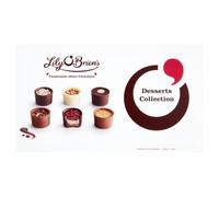 Lily O'Brien's Desserts Collection 210g - 16 Assorted Chocolates from 6 dessert inspired recipes - Present, Sharing Box, Celebration, Well done,