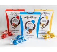Lily O'Brien's Gourmet Milk Chocolate/Salted Caramel/Vanilla Truffles Gift Box for a Sweet Tooth Celebration | Set Of Three | 200g each