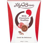 Lily O'Brien's Milk Chocolate Truffles - Thick milk chocolate shell and smooth centre - Gift, Sharing Box, Birthday, Celebrations, Thank you, Treat