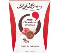 Lily O'Brien's Milk Chocolate Truffles - Thick milk chocolate shell that gives way to a luxuriously smooth centre - Gift, Sharing Box, Birthday,