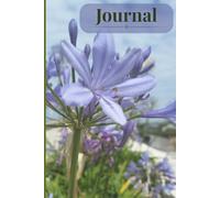 Lily of the Nile Floral Journal Notebook 6x9 inch, 110 Lined Pages, Notes, Diary, Creative Writing, Planning