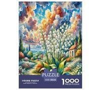 Lily of The Valley 1000 Piece Jigsaw Puzzle For Adults Challenging Game Stress Relief Puzzle Exercise The Memory of The Brain for Men, Women, Elders, Seniors 38x26cm/1000pcs