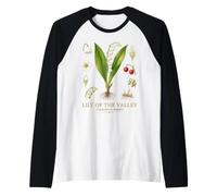 Lily of the Valley Convallaria majalis Botanical Anatomy Raglan Baseball Tee