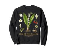 Lily of the Valley Convallaria majalis Botanical Anatomy Sweatshirt