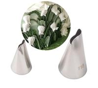 Lily of The Valley Decorating Nozzle S-Shaped Petal Tip Professional Cake Piping Tool for Floral Designs Pastry Tips