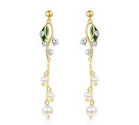 Lily Of The Valley Earrings S925 Sterling Silver Lily Drop Dangle Earrings For Flower Tassel Earrings Lily Of The Valley Jewellry For Women