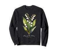 Lily Of The Valley Flower Scientific Name Illustration Flora Sweatshirt