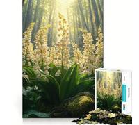 Lily of The Valley Forest 1000 Piece Puzzle For Adults Creative Play Snug Joint Real Challenge Night Activity (38x26cm)