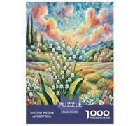 Lily of The Valley Jigsaw Puzzles Puzzle for Adults Kids. 1000 Piece Great Gifts Challenge Toy Educational Game Home Decoration for Educational Games Gifts 70x50cm/1000pcs