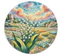 Lily of The Valley Jigsaw Puzzles Puzzle for Adults Kids. 1000 Piece Impossible Challenge Toy Educational Game Home Decoration for Educational Games Gifts 1000pcs (67.5x67.5cm)