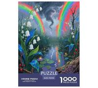 Lily of The Valley Jigsaw Puzzles Puzzles for Adults Kids. 1000 Piece Whimsical Challenge Toy Educational Games Home Decoration for Educational Games Gifts 70x50cm/1000pcs
