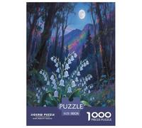 Lily of The Valley Jigsaw Puzzles Puzzles for Adults Kids. 1000 Pieces Whimsical Challenge Toy Educational Game Home Decoration for Educational Games Gifts 38x26cm/1000pcs