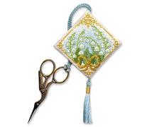 Lily of the Valley Scissor Keep - Cross Stitch Kit