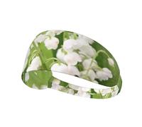 Lily Of The Valley,Sports Sweatband for Unisex Multi Headband Elastic Exercise Hairband