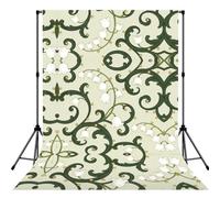 Lily of the Valley Vine Design Print Photography Backdrop - 152 Ã- 213 cm Portable Backdrop Curtains for Photo Shoot Backdrop for Home Party Use