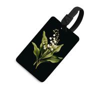 Lily of The Valley Vintage Plant Luggage Tag Travel Bag Suitcase Baggage Name Tags