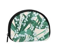 Lily of The Valley, Wallet Women's Shell Storage Bag Small Coin Purse Shell Change Pouch