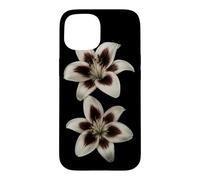 Lily Orchid Floral Botanical Dark Minimalist Garden Art Case for iPhone 15
