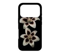 Lily Orchid Floral Botanical Dark Minimalist Garden Art Case for iPhone 17 Pro