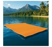 Lily Pad Floating Mat,Floating Water Mat, 3 Layer Tear-Resistant XPE Foam Portable Lily Pad Float,for Adults Non-Slip Water Floating Mat in Beach Ocean Pool,Orange,1.8mx1.5mx3.3cm