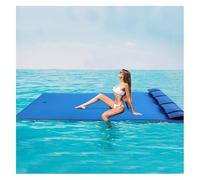 Lily Pad Floating Mat, Water, Foam for Beach, Ocean, Lake, Roll-Up Island for Recreation and Relaxing(Blue,3.5m x 1.5m x 3.3cm)