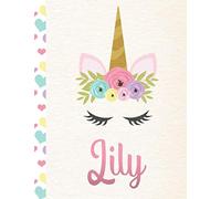 Lily: Personalized Unicorn Activity Book. Paper and Pencil Games Book For Girls. 500+ Individual Games - Hangman, Tic Tac Toe, Dots and Boxes, Four In a Row, Sink The Ships