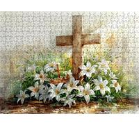 Lily Plant Puzzle - 5000 Piece Jigsaw Puzzles for Adults - The Back Features Printed Letter Guides - The Pieces fit Together Snugly - Wooden Puzzles for Adults - Gifts Family 61.6 X 41.5 Inch s7h-836