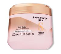 Sanctuary Spa Lily & Rose Body Butter for Women, No Mineral Oil, Cruelty Free & Vegan Shea Body Moisturiser, 300ml