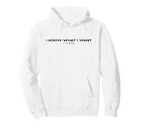Lily Rose I Know What I Want Text Pullover Hoodie