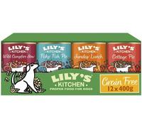 Lily's Kitchen Natural Adult Wet Dog Food Tins Grain-Free Recipe Variety Pack 12x400g