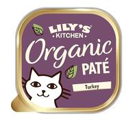 Lily's Kitchen Complete Organic Turkey Paté Cat Food - 19 x 85g