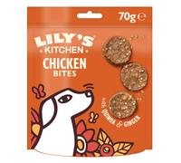 Lily?s Kitchen Made with Natural Ingredients Adult Dog Treats Packet Chomp-Away Chicken Bites for Small, Medium, Large Dogs 8 x 70g