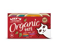 Lily?s Kitchen Made with Natural Ingredients Adult Wet Cat Food Multipack Trays Organic Pat? Grain-Free Recipes 4 packs x 8 trays x85g