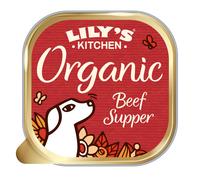 Lily?s Kitchen Made with Natural Ingredients Adult Wet Dog Food Tray Organic Beef 11 x 150g