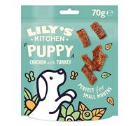 Lily’s Kitchen Made with Natural Ingredients Puppy Dog Treats Chicken with Turkey Nibbles Grain-Free Recipe 8 x 70g